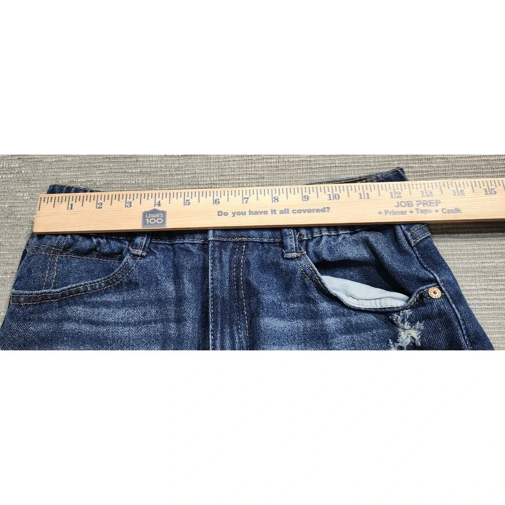 Sincerely Jules Womens Distressed‎ Denim Shorts Medium Wash High Rise Size 9/29